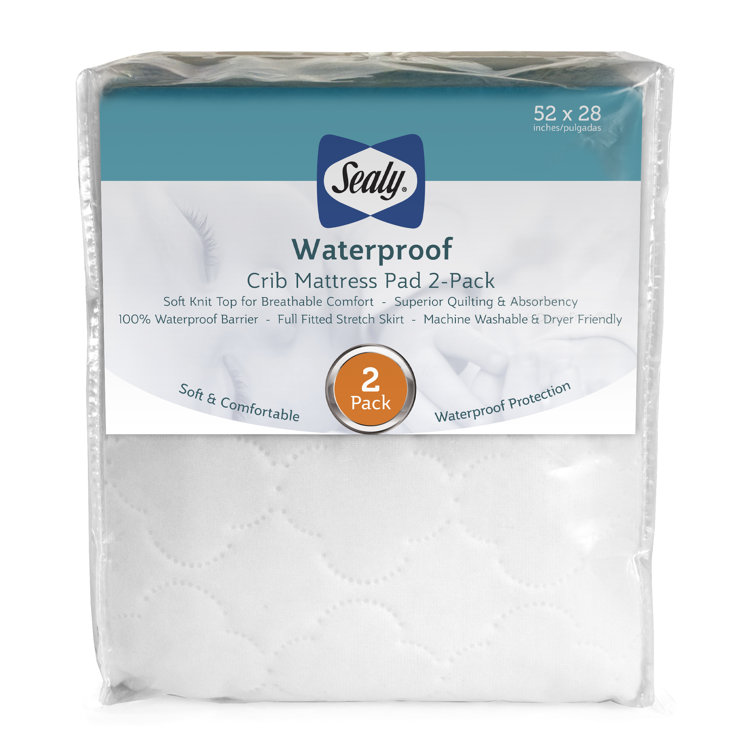 Sealy cozy dreams waterproof store fitted crib mattress pad